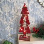 30 cm rosso albero LED tavolo centrotavola Natale vacanza casa decorazione con 20 LED bianco caldo