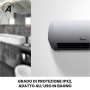 Ardes AR4W03P Week Termoventilatore Ceramico da Parete, Display Digitale e Programmatore Settimanale, Timer 12 H, con Telecomand