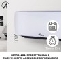 Ardes AR4W03P Week Termoventilatore Ceramico da Parete, Display Digitale e Programmatore Settimanale, Timer 12 H, con Telecomand