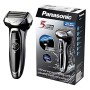 Panasonic ES-LV65-S803 Rasoio Elettrico da Barba Wet&Dry, Senza Fili, Ricaricabile, Testina Flex, 5 Lame a 30°, Argento/Nero