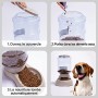 YGJT Distributori Automatici di Cibo/Aqua per Gatti e Cani Pet Feeder Automatico - 2 Pezzi - 3.75L Prodotti per Animali Domestic