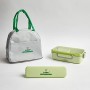 B-Hungry® - Set Pranzo 2.0 - Supporta i senzatetto - Contenitore per Alimenti con Astuccio e Posate in Fibra di bambù e Pratic