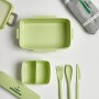 B-Hungry® - Set Pranzo 2.0 - Supporta i senzatetto - Contenitore per Alimenti con Astuccio e Posate in Fibra di bambù e Pratic