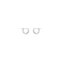Swarovski Set Orecchini A Buco Stone, Bianco, Placcatura Rodio