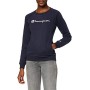 Champion Felpa Classic Logo, Blu, XL Donna