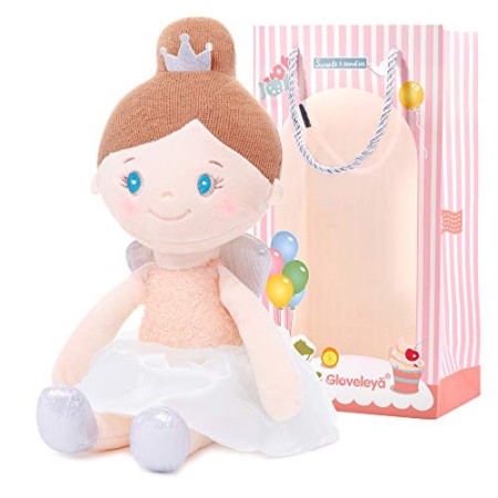 Gloveleya Peluche Bambola Peluche Pupazzo di pezza Regalo per Bambina Morbido e Sicuro da Giocare 40 cm Baby Doll Series - Angel
