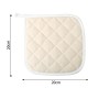 WXLAA Presine da Cucina in Cottone Termoresistente Lavabile Resistente al Calore per Cucina (Bianco)