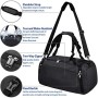 NEWHEY Borsone Palestra Borsa Sportiva con Scomparto per Scarpe Borsa da Viaggio Duffel Bag Uomo Tote Grande Impermeable 40L