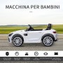 homcom Macchinina Elettrica per Bambini con Licenza Ufficiale Mercedes-Benz Luci e Fanali Funzionanti Lettore di Musica MP3 e Mi