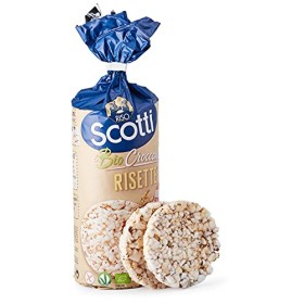 Riso Scotti - Risette 8 Cereali e Semi - Gallette di Riso Senza Glutine Bio, Alimento Biologico per la Colazione - 130 gr