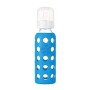 Lifefactory Biberon in vetro, Blu (Light ocean), 250 ml