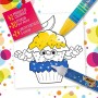 BIC 945770 - Kids Colouring Box Kit Anniversario, 12 Matite per Colorare, 12 Pennarelli per Colorare, 12 Pastelli a Olio, 6 Tub