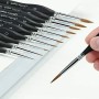 Set di pennelli in Miniatura con Dettagli artistici per Giochi Officina Pittura ad Acquerello, Olio, Acrilico, chiodo, Pittura p