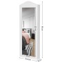 SONGMICS Armadio Armadietto Portagioie Gioielli da Parete con Specchio JBC83W