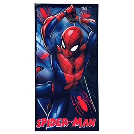 Spiderman - Telo mare in microfibra, mod. Marvel 70 x 140 cm, ET4214, colore: nero