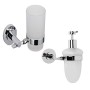 OGOMONDO Set 2 Pezzi Accessori da Bagno Narciso 002 Ottone Cromato