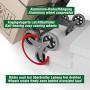 ATHLON TOOLS Carrello di trasporto pieghevole saliscale | Piattaforma di carico con cuscinetti antiscivolo | Ruote con battistra