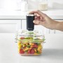 FoodSaver Set di 2 Contenitori Salva Freschezza Sottovuoto, 1 da 700 ml e 1 da 1.2 Litri, BPA Free, Indicatore del Vuoto, Traspa