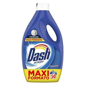 Dash Detersivo Lavatrice Liquido, 50 Lavaggi, Classico, Maxi Formato, Rimuove le Macchie, Brillantezza Per Tutti i Capi