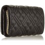 Love Moschino PORTAF.Quilted Nappa PU, Portafogli Donna, Nero, Normale