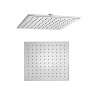 Soffione Doccia Quadrato Ottone Cromato 8 Mm Spessore Effetto Pioggia Varie Misure Bagno