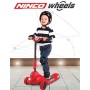 Ninco -NH33017 Ninco Wheel Canyon Red Monopattino elettrico pieghevole con controllo della velocità a partire da 3 anni (NH3301