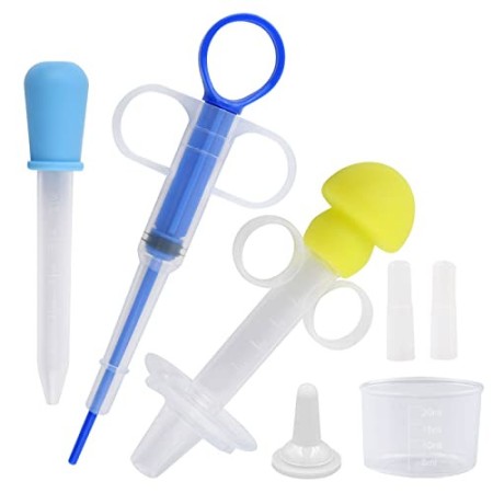 OneBarleycorn - Mangiatoia per Medicine Riutilizzabile, con Punta in Silicone, siringhe e Pillole,Liquido, per Cani, Gatti, Anim