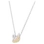 Swarovski Pendente Iconic Swan, Multicolore, Placcatura Rodio