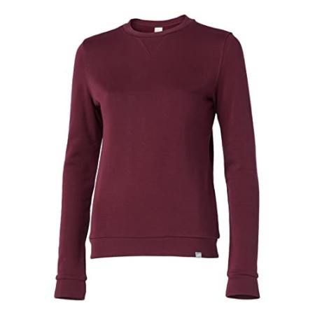 CARE OF by PUMA, Felpa Girocollo da Donna, a Maniche Lunghe in Pille, Rosso (Red), 40, Label: XS
