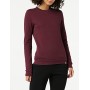 CARE OF by PUMA, Felpa Girocollo da Donna, a Maniche Lunghe in Pille, Rosso (Red), 40, Label: XS