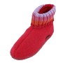 Haflinger Paul 631051, Pantofole unisex bambino, Rosso (Rot/ziegelrot), 18