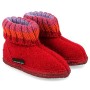 Haflinger Paul 631051, Pantofole unisex bambino, Rosso (Rot/ziegelrot), 18