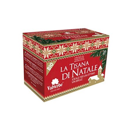 VALVERBE Tisana di Natale Biologico 20 Filtri - Pacco da 6 - 180 g