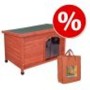 Set Cuccia per cani Woody, porta e Isolamento - L 85 x P 57 x H 58 cm