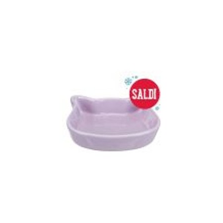 Ciotola in ceramica Trixie a forma di gatto - 250 ml, Ø 12 cm