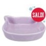 Ciotola in ceramica Trixie a forma di gatto - 250 ml, Ø 12 cm