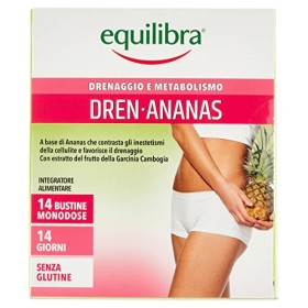Equilibra Dren-Ananas Integratore Alimentare, 14 Bustine, 56g