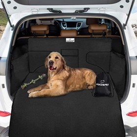 Focuspet Tappeto Auto per Cani, 185 x 105 x 36CM Copertura Universale per Bagagliaio Protezione Portabagagli Copri Baule Auto pe