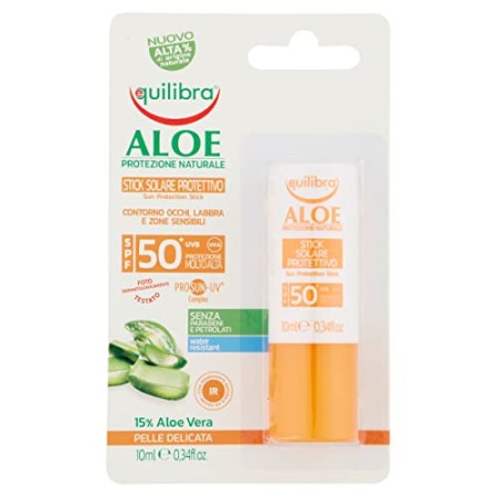 Equilibra Aloe Stick Solare Protettivo Spf 50+, 10 ml