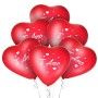 ocballoons Palloncini a Forma di Cuore Rosso Ti Amo 16 PZ San Valentino Festa Evento Cerimonia Decorazione allestimento Romantic
