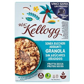 Kellogg Granola, senza Zuccheri Aggiunti, Frutta Secca, 300g