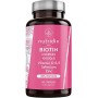 Biotina 10.000 mcg per Dose - Crescita dei Capelli e Cura delle Unghie - Biotina con Zinco, Selenio, Vitamine D ed E - 120 Capsu