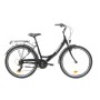 F.lli Schiano Elegance, Bici MONOTUBO Donna, Nero-Bianco, 26''