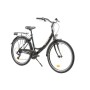 F.lli Schiano Elegance, Bici MONOTUBO Donna, Nero-Bianco, 26''