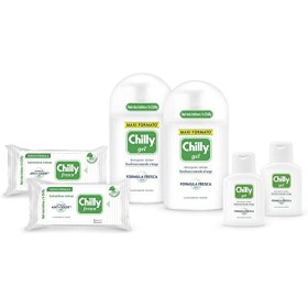 Chilly, Kit Ama Il Tuo Intimo Con Detergente Intimo Gel e Salviette Ingiene Intima, Detergente Per L'Igiene Intima Con Mentolo N