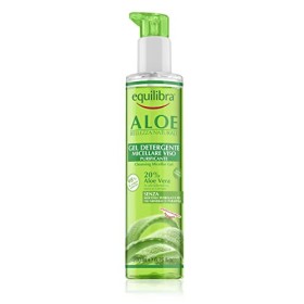 Equilibra Viso, Aloe Gel Detergente Micellare Viso, Gel Detergente Viso a Base di Aloe Vera per Pelli Sensibili, Struccante, Rim