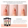 Shelloloh Kit Ricostruzione unghie, Poly Estensione Gel 6pz per Unghie Prolunga con 36W Unghia Lampada LED+UV con Base coat,Top 