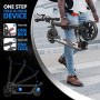 besrey Monopattino Big Wheel Kick Scooter con Doppia Sospensione, Pieghevole e Altezza Regolabile Urban Scooter per Adulti e Bam