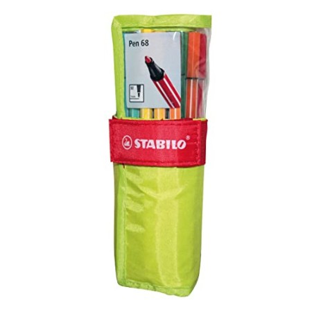 Pennarello Premium - STABILO Pen 68 - Rollerset con 25 Colori assortiti