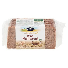 Matt - Pane Multicereali Bio - Pane Vegetale Bio Ricco di Fibre - 500 gr - [confezione da 3]